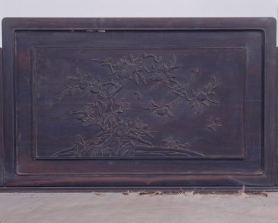 图片[2]-Redwood carved bed with three patterns-China Archive
